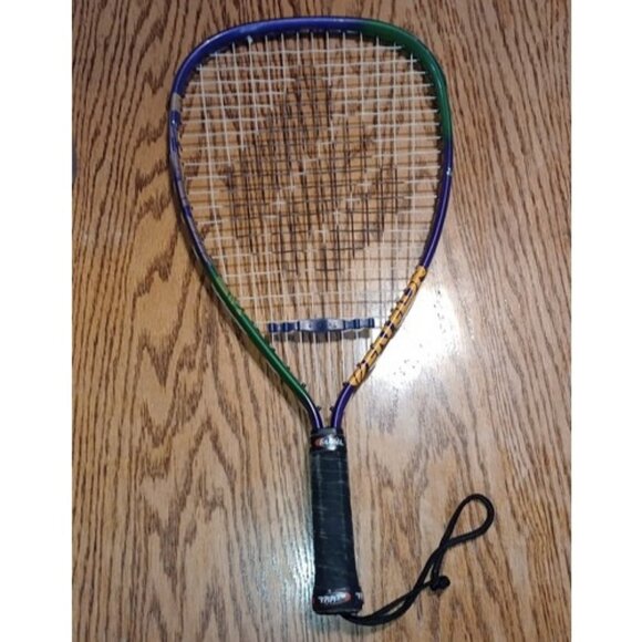 EKTELON TriComp Long String Racquetball Racquet & Case 102" Purple Green X-Small - Picture 12 of 12